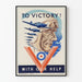 Vintage propaganda poster "To Victory With Our Help"