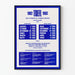 Vintage Poster TOEFL 1982-1983 - English Exam Calendar
