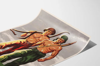 Vintage United States Soldiers Wall Poster Set