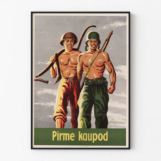 Vintage United States Soldiers Wall Poster Set