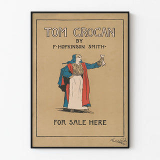 Vintage poster of Tom Grogan by F. Hopkinson Smith