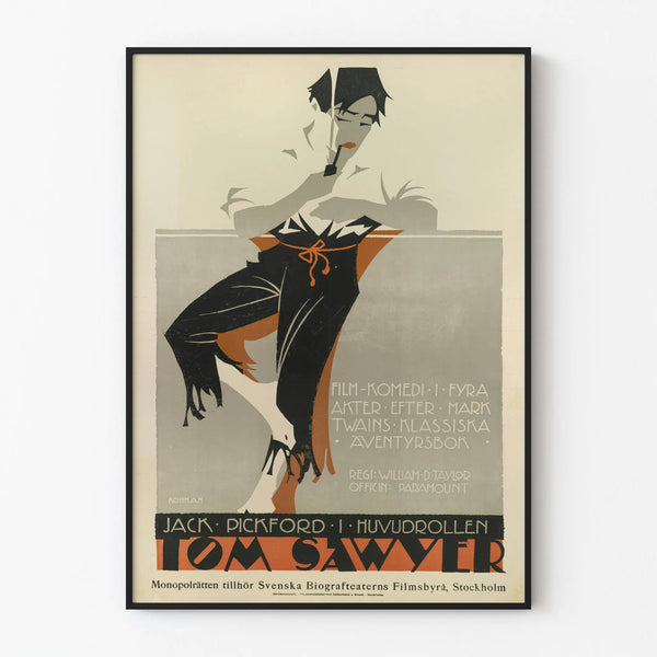 Vintage Tom Sawyer poster retro wall decoration