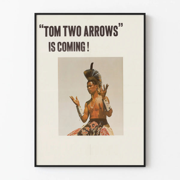 Decorative Poster Tom Two Arrows in Traditional Attire