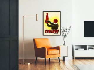 Vintage poster Tonique Roche retro design