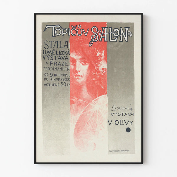 Vintage Poster Topicův Salon - Artistic Wall Decoration Prague