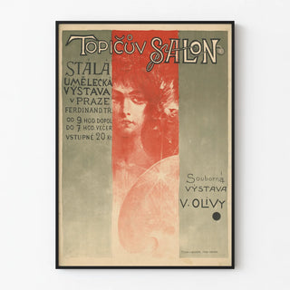Poster of the Topicův Art Fair in Prague by V. Olíva