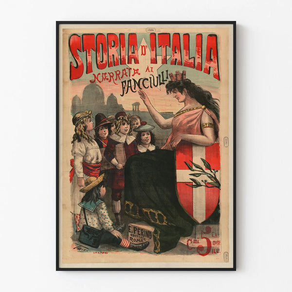 Vintage Poster "Storia d'Italia Narrated to Children"