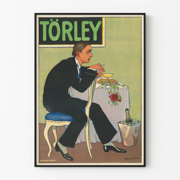 Vintage Törley Poster - Elegant Art Deco Wall Decoration