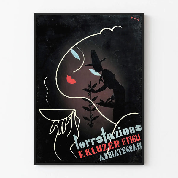 Vintage Poster Torrefazione F. Kluzer e Figli Abbiategrasso