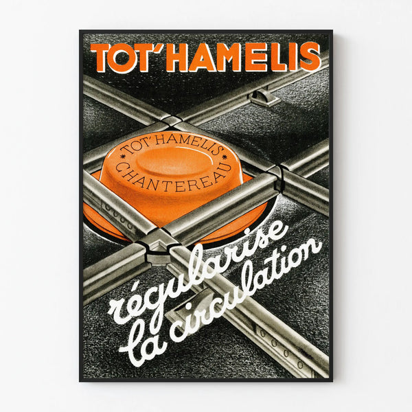 Vintage poster Tot'Hamelis traffic regulation
