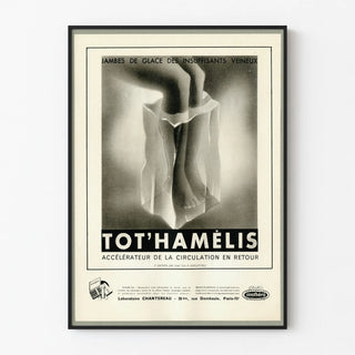 Vintage medical poster Tot'Hamélis - Venous circulation