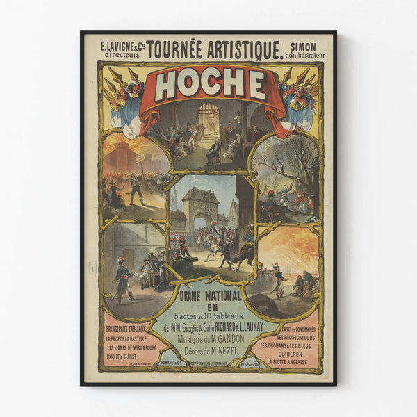 Vintage Dramatic Poster Artistic Tour HOCHE