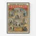 Vintage poster of L'Assommoir, artistic reproduction by Émile Zola