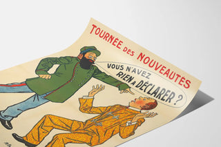 Vintage poster for the theater tour of new releases: You have nothing to declare