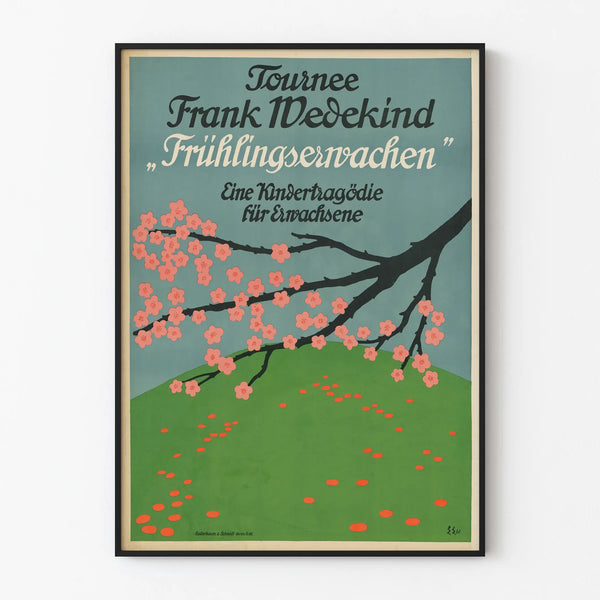 Theatre Tour Poster Frank Wedekind Spring Awakening – Thematic Wall Decoration