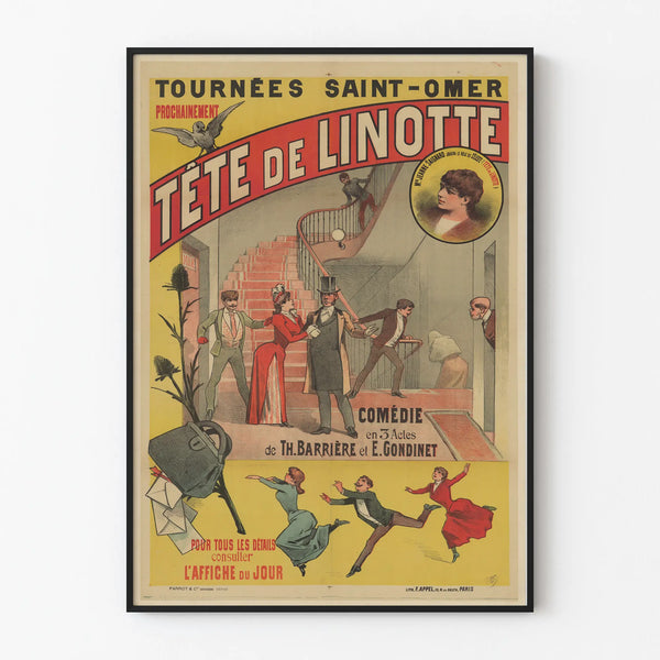 Vintage Poster Saint-Omer Tours - Tête de Linotte