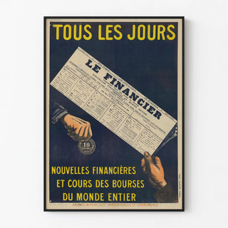 Vintage Poster The Financier New Financial and Stock Market