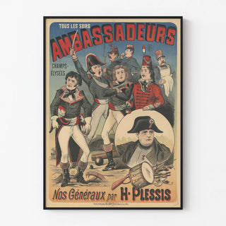 Vintage Poster Ambassadeurs Nos Généraux by H. Plessis