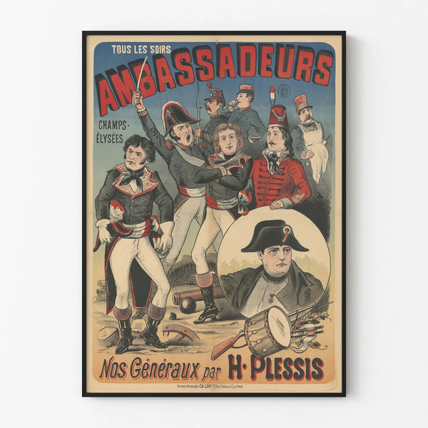 Vintage Poster Ambassadeurs Nos Généraux by H. Plessis