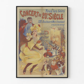 Vintage Poster of the 20th Century Concert on Boulevard Ménilmontant