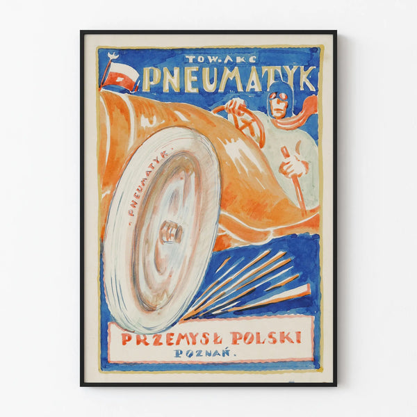 Vintage Poster PneumatyK Polish Industry Poznań