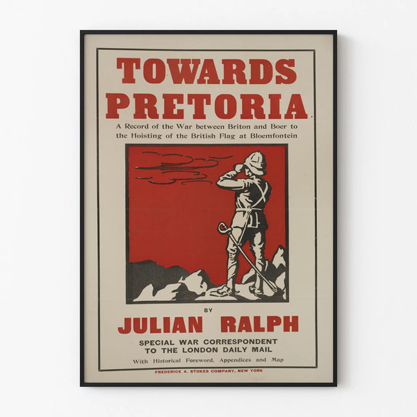 Vintage Military Poster 'Towards Pretoria' for Wall Decoration