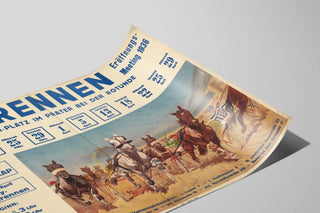 Poster of the Prater Racecourse Event 1936 - Harness Trotting Race — artwork view
