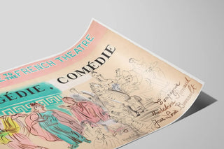 Decorative Poster of French Theatre Tragedy and Comedy — artwork view