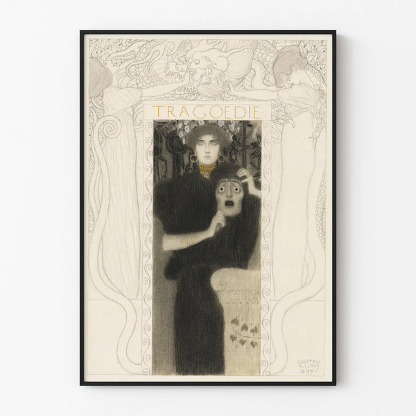 Decorative Poster of Art Nouveau Tragedy by Gustav Klimt