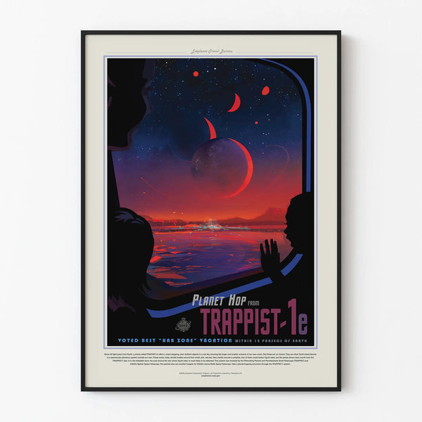 Decorative Poster Trappist-1e - Space Science Fiction Poster