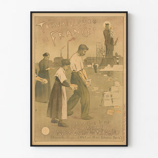 Vintage Poster Workers of France - Our Lady of Labor
