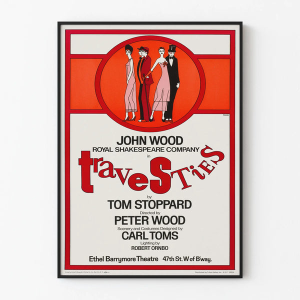Wall Decoration Poster for Theatre Travesties by Tom Stoppard