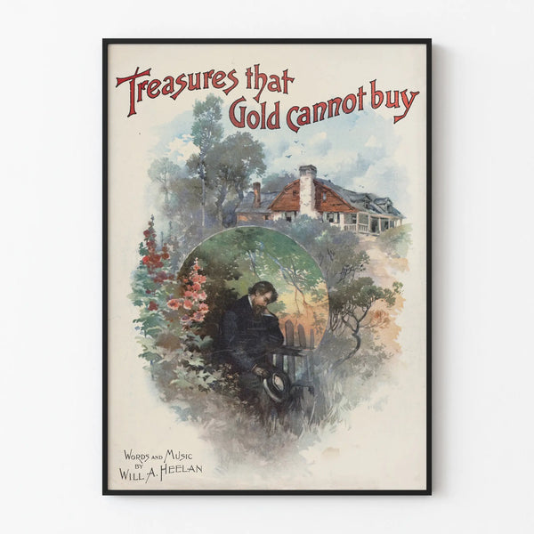 Vintage Decorative Poster of Invaluable Treasures