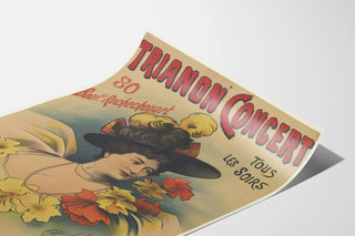 Vintage Trianon Concert Poster with Jane Dhénin
