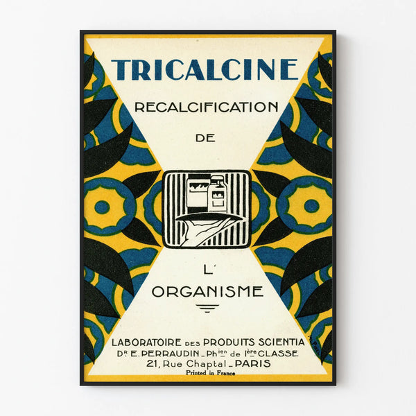 Vintage Tricalcine Poster - Retro Scientific Wall Decoration