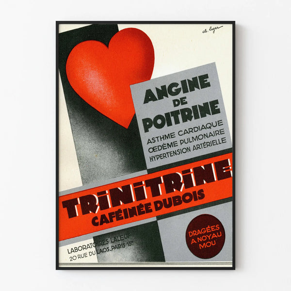 Vintage Poster of Trinitrine for Angina Pectoris