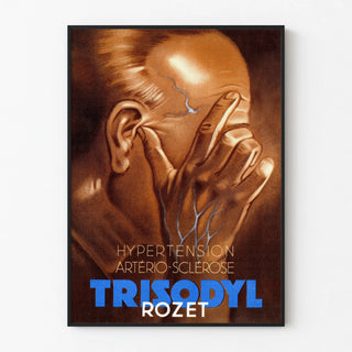 Vintage Poster Trisodyl Hypertension Arteriosclerosis