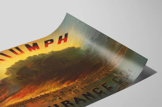 Vintage Poster Triumph Insurance Co. Fire October 1871 — artwork view