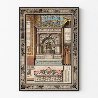 Ancient architectural poster: project of the tomb of Louis Charles of Orléans
