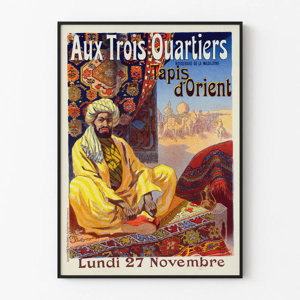 Vintage Poster of the Three Quarters - Oriental Rug