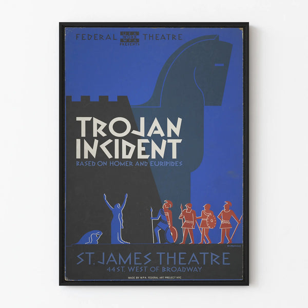 Theatre Poster Trojan Incident - Classic Wall Decoration
