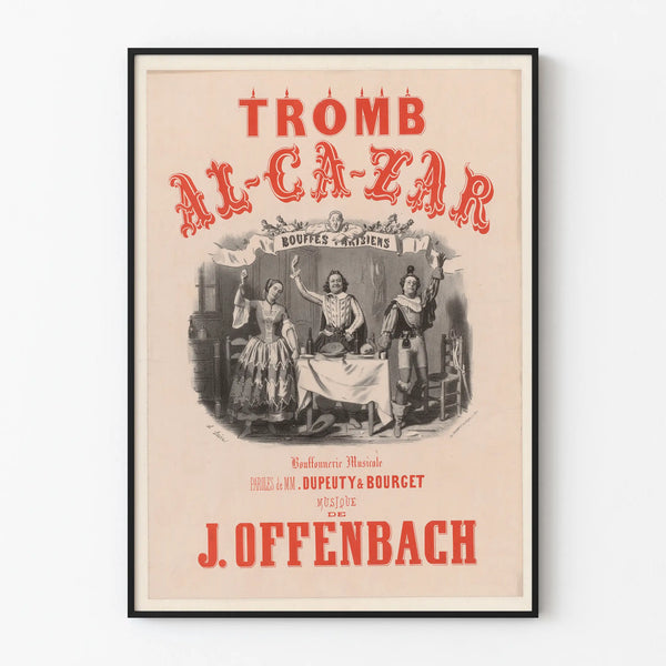Vintage Poster Tromb-Al-Ca-Zar - Musical Wall Decoration