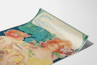 Art Nouveau Poster Tropon Chocolate Cocoa