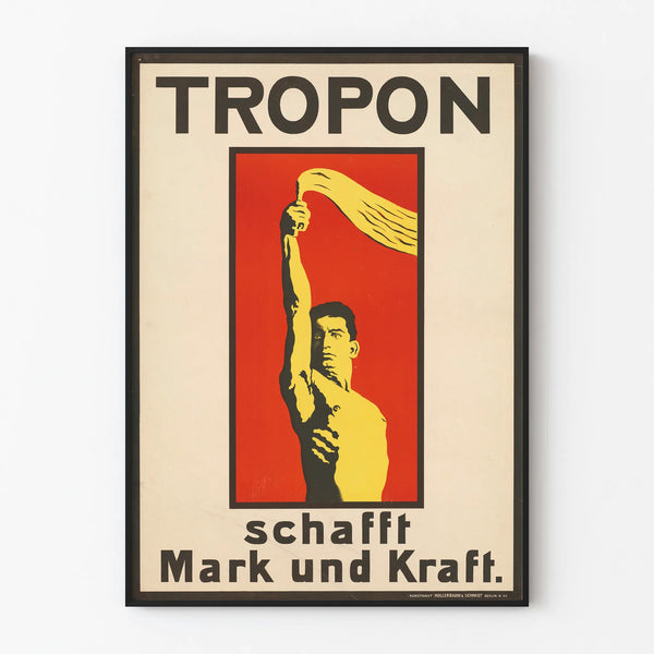 Vintage Tropon poster industrial wall decoration