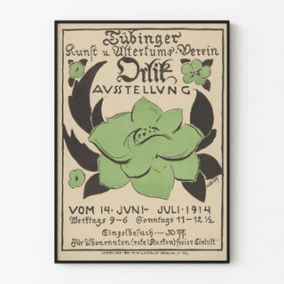 Vintage poster of the Tübinger Art and Antiquities Society 1914