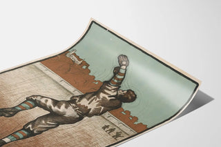 Vintage American Football Poster Tufts 1904