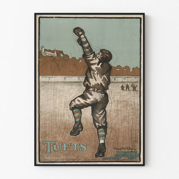 Vintage American Football Poster Tufts 1904