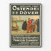 Vintage poster of the Ostende-Dover ferry Princesse Elisabeth