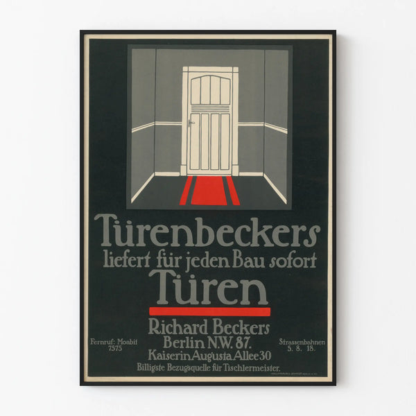 Vintage poster of Richard Beckers Berlin for wall decoration