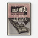 Vintage military poster scrap metal and tanks